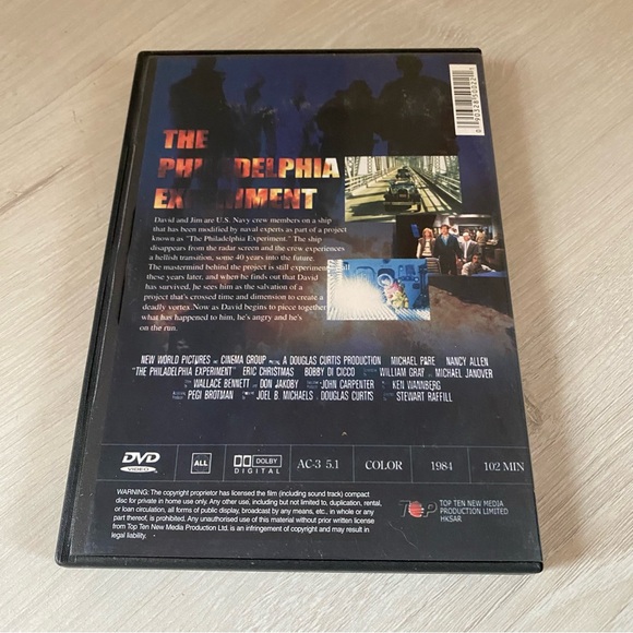 The Philadelphia Experiment DVD 1984 Michael Pare Rare Sci Fi Movie - Picture 6 of 6